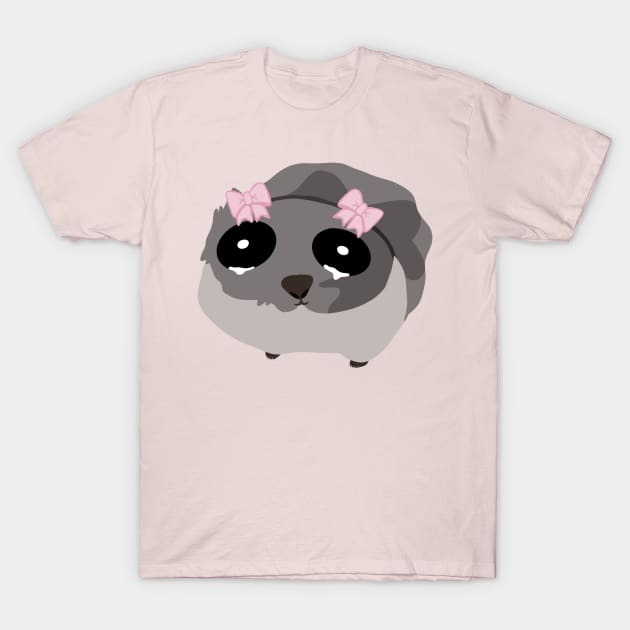 Sad Hamster T-Shirt by Dropkick Queen